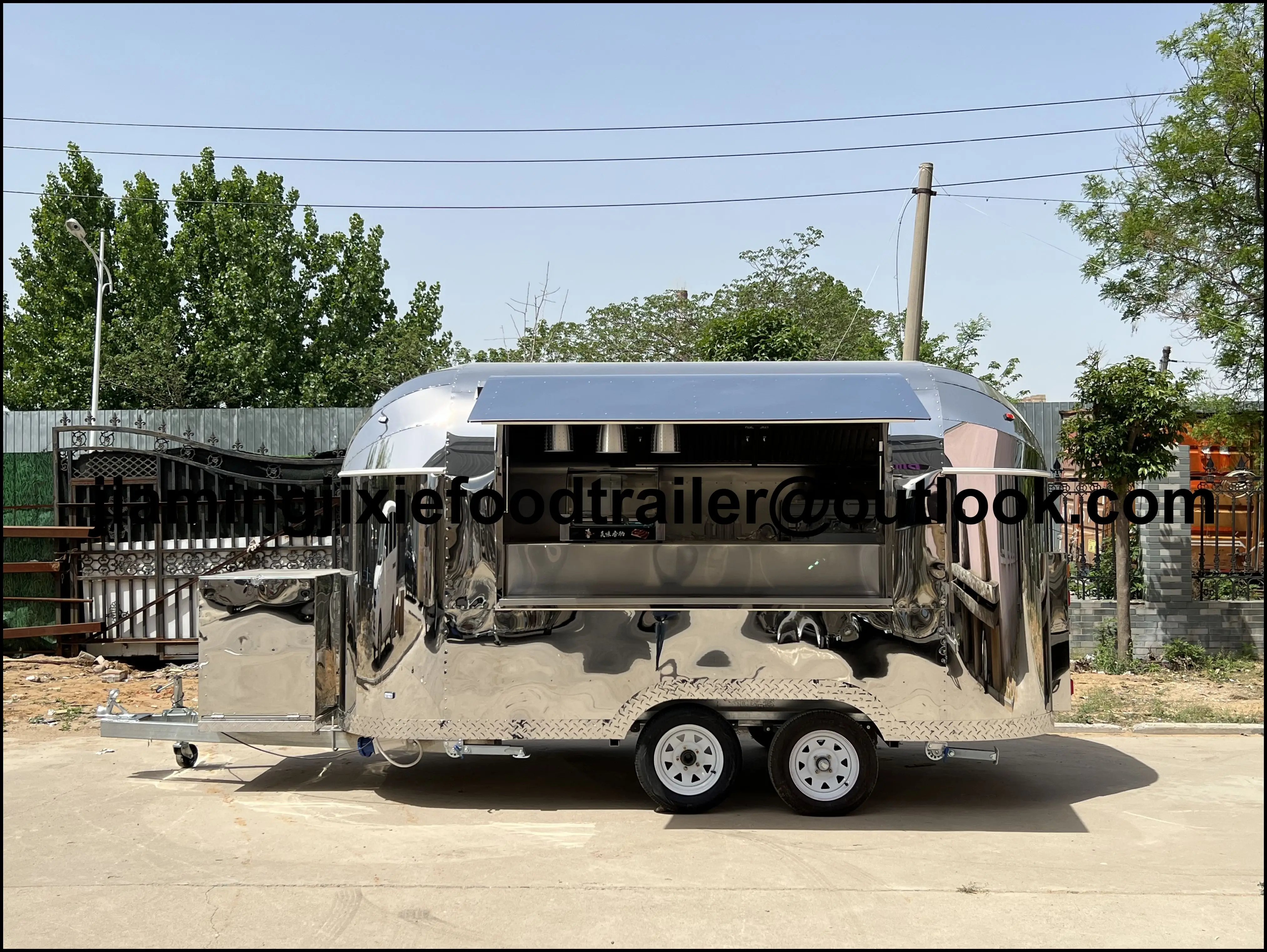 

Street Food Trailer Fried Chicken Remorque Food Truck Ce Doner Kebab Commercial Food Track Trailer with Full Kitchen Equipment