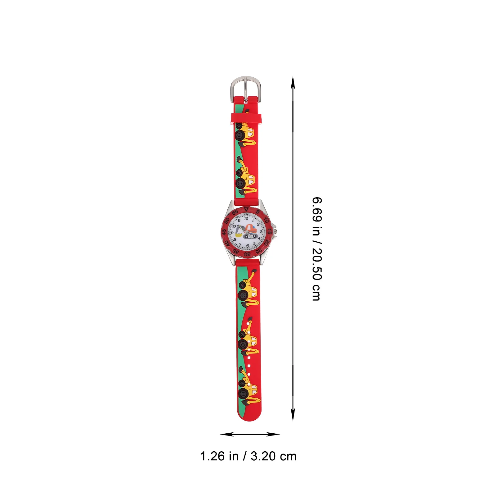Quartz Digital Watch Adorable Cartoon 3D Wristwatch Adjustable Lightweight Student Gift Watch for