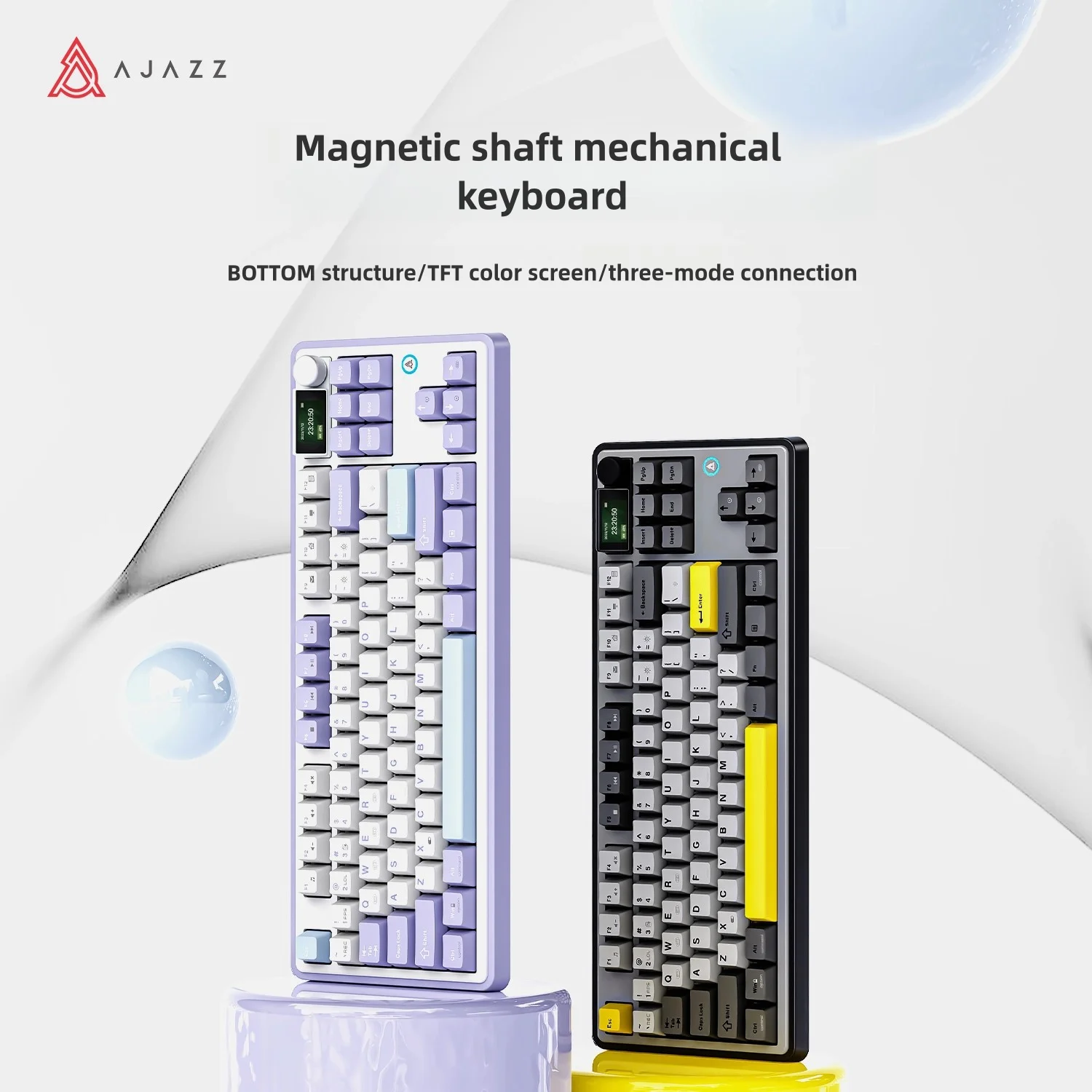 AJAZZ AK870 Customized mechanical keyboard Magnetic switch Three-mode Hot-swappable