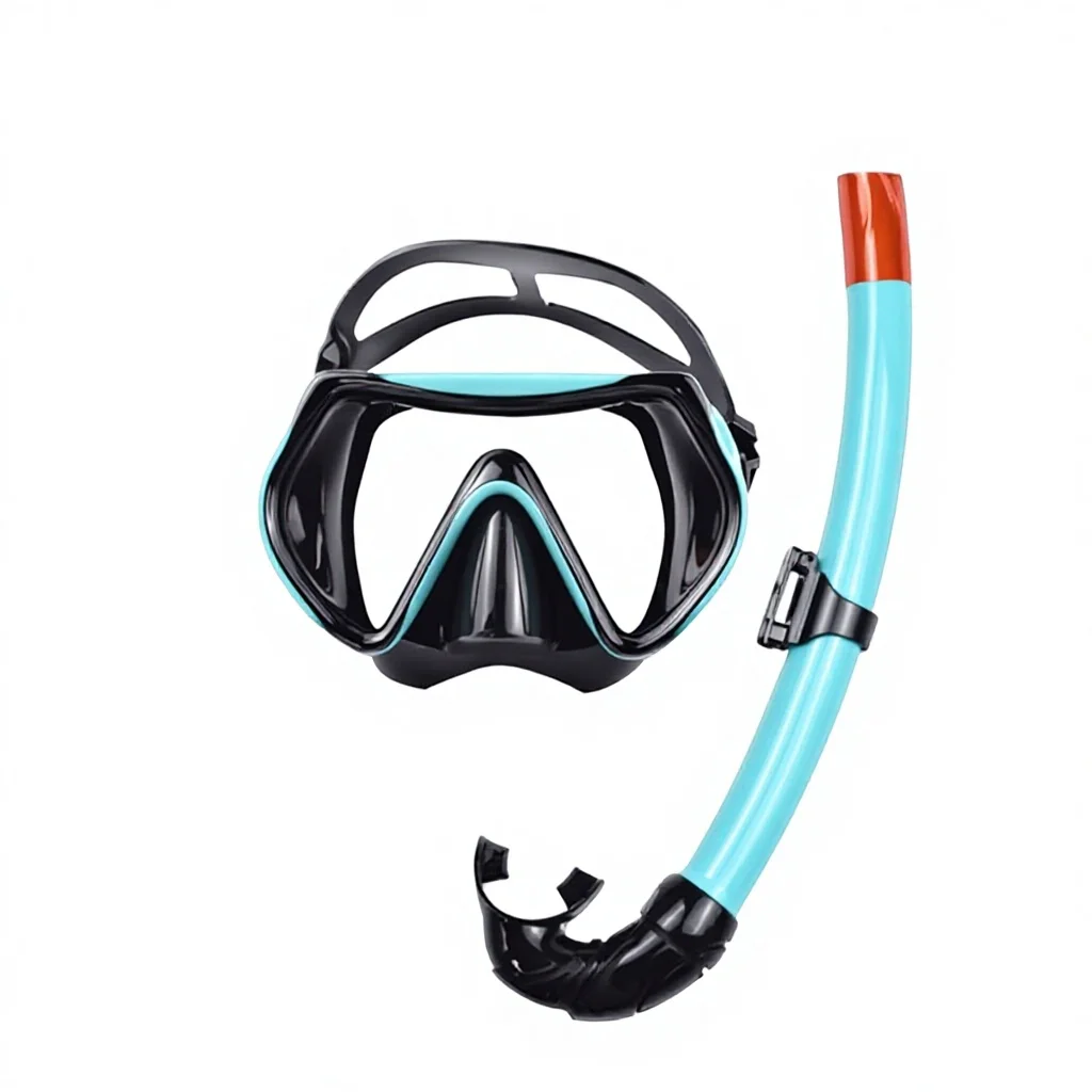 

Adult Diving Snorkeling Set Tempered Glass Anti-Choking Full-Dry Diving Mask with Breathing Tubepromote sales