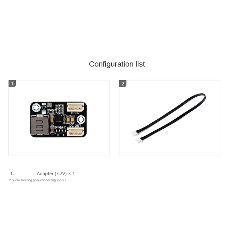 FBIL-Buck Mini Module DC BUCK Adapter 30Cm Connection Line 7.2V Buck Regulator Bus Servo Adapter For SC15 Servo SC09 Servo
