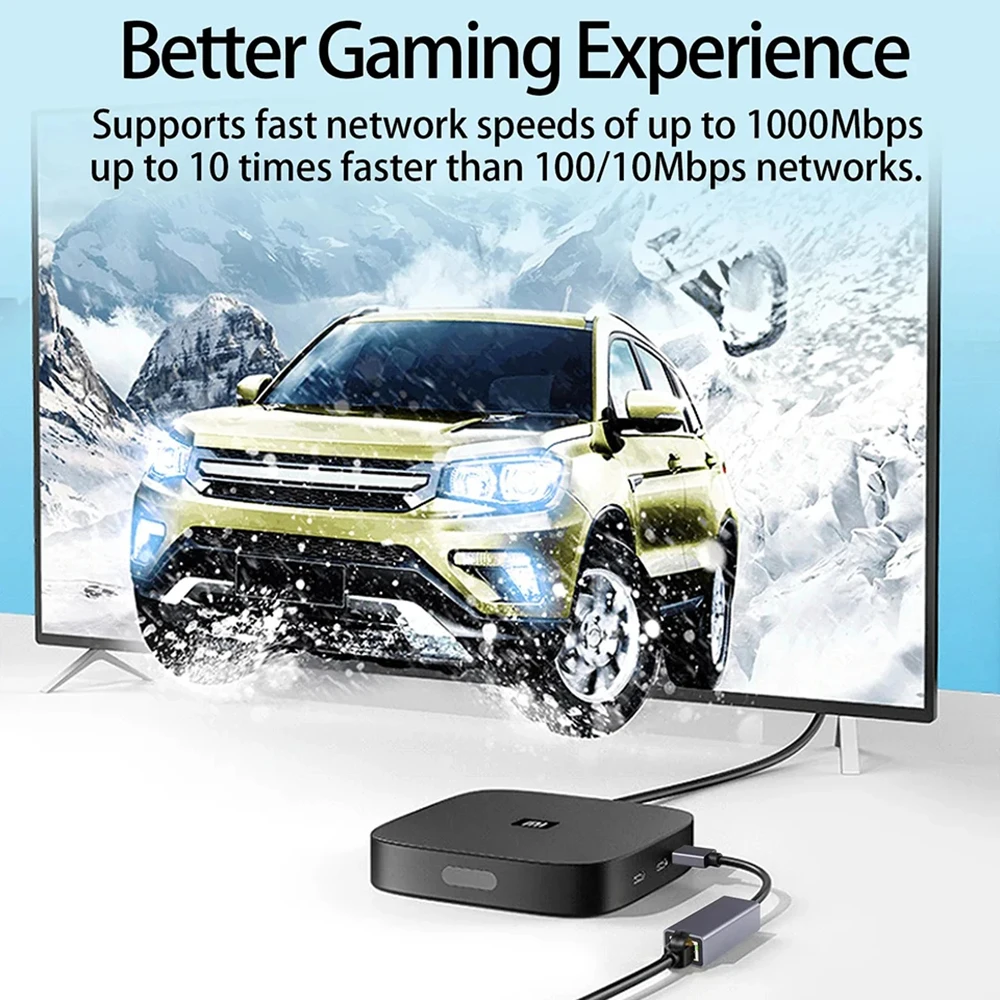 Adattatore Gigabit Ethernet cablato USB tipo C Scheda di rete RJ45 USB 3.0 da 1000 Mbps per MacBook PC Finestra Cavo Internet Lan USB Android