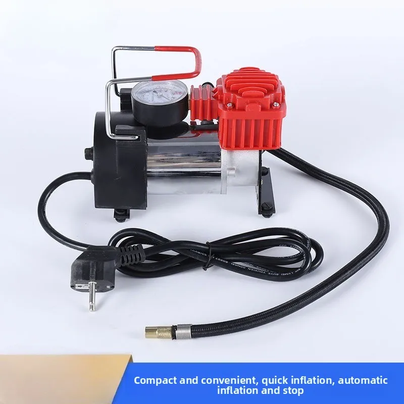 220V 150PSI Mini Air Compressor Electric Tire Inflator with Gauge Portable Tire Pump Electric Air Pump Auto Repair Accessories