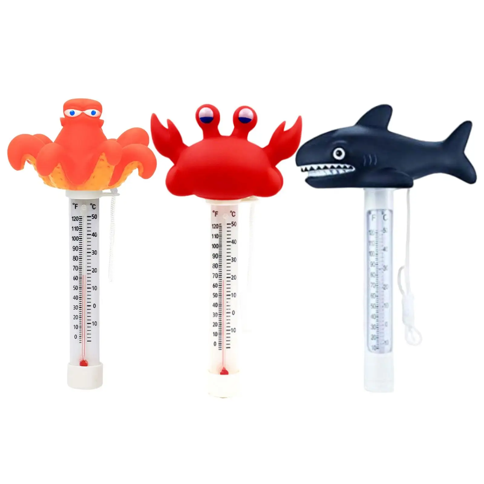 Pools Floating Water Thermometer Measurement, Pool Accessories, Generic Swimming Pool Thermometer Gauge for Swimming Pools