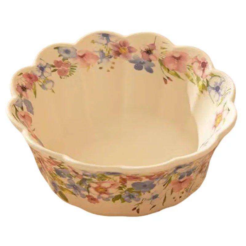 ZML ceramic tableware bowl for home eating large matte hat bowl