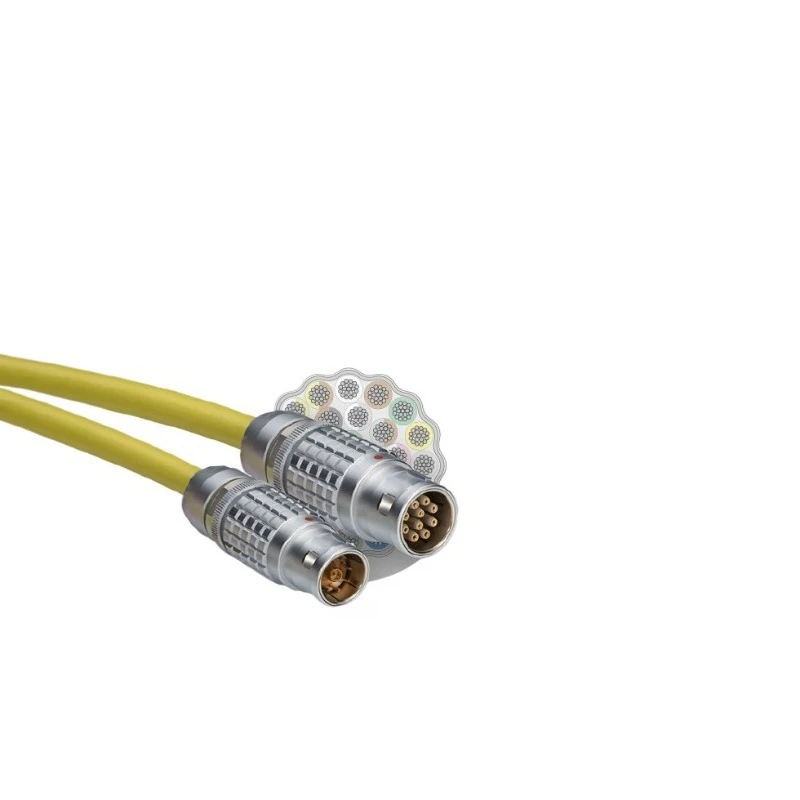 IP68 Underwater Connector, 300/600M Deep Sea Watertight Plug,High Pressure Resistant FVG Connector 2-48 Pins for Robot Equipment