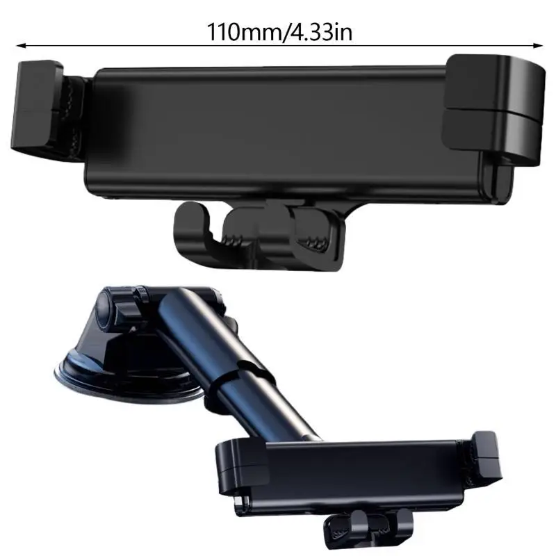 Y1UB 360 درجة الدورية الجاذبية حامل لوحة القيادة تنفيس الهواء جبل حامل هاتف السيارة شفط كأس/هوك نوع حمالات السيارات #6