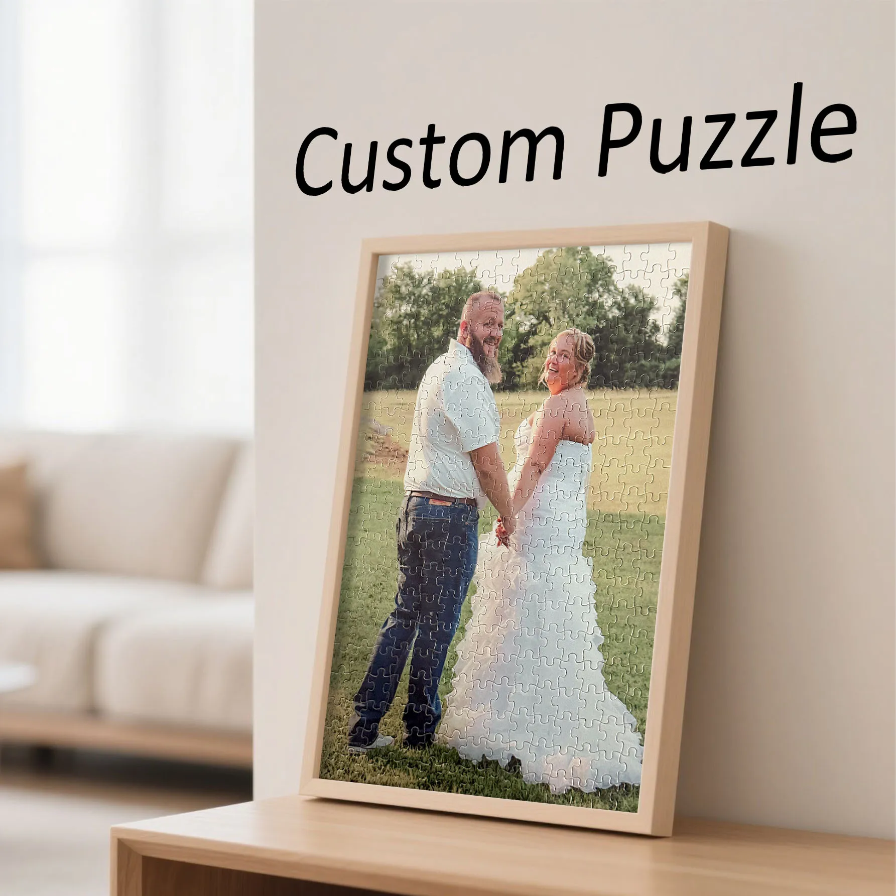 Customized Wooden Puzzles with Photo Personalized Graduation Theme Creative Gift Multiple Colors Sizes - Home Decor