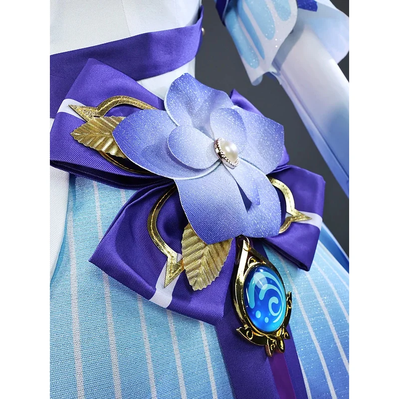 

Vivi 2025 новый стильный костюм, полный комплект, униформа, наряды Genshin Impact Breeze Of Sabaa Nilou, платье для косплея, парик