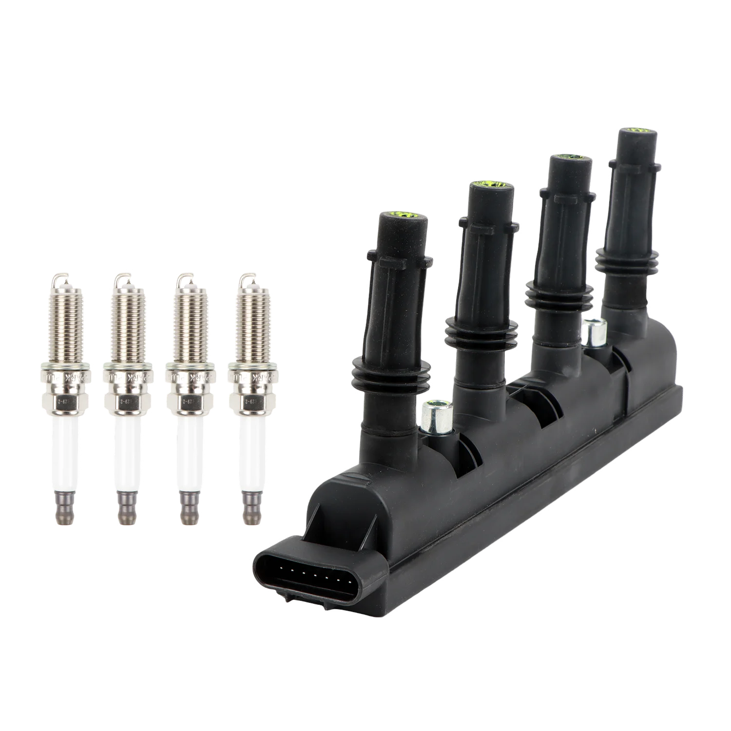 1 Set Ignition Coil + 4pcs Iridium Spark Plugs For 1.4L Buick Encore Chevy Cruze Sonic Trax UF669 Car Engine Replacement Parts