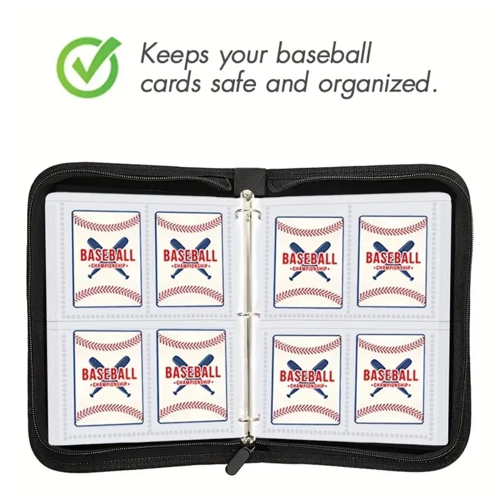 Baseball Card Binder with Sleeves 400 Pockets, Gifts for Baseball Card Collector, Trading Card Holder Compatible with Topps Card