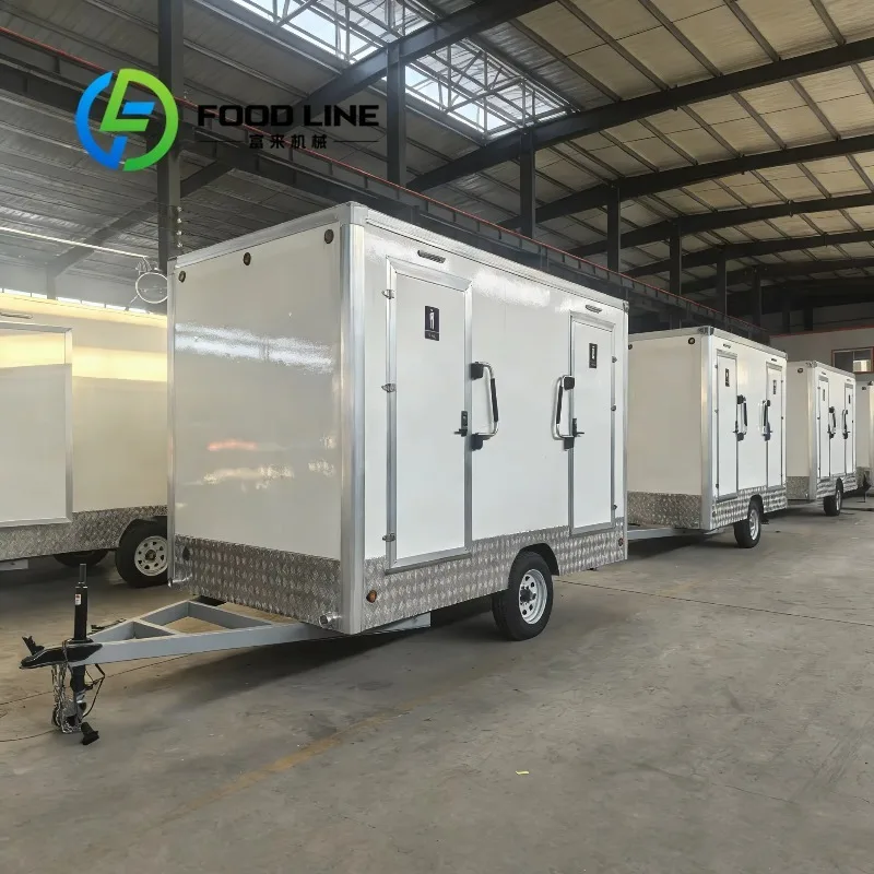 

2026 Portable Restroom Toilet Trailers Outdoor Portable Toilet Shower for Adults Mobile Temporary Toilet Room With Shower