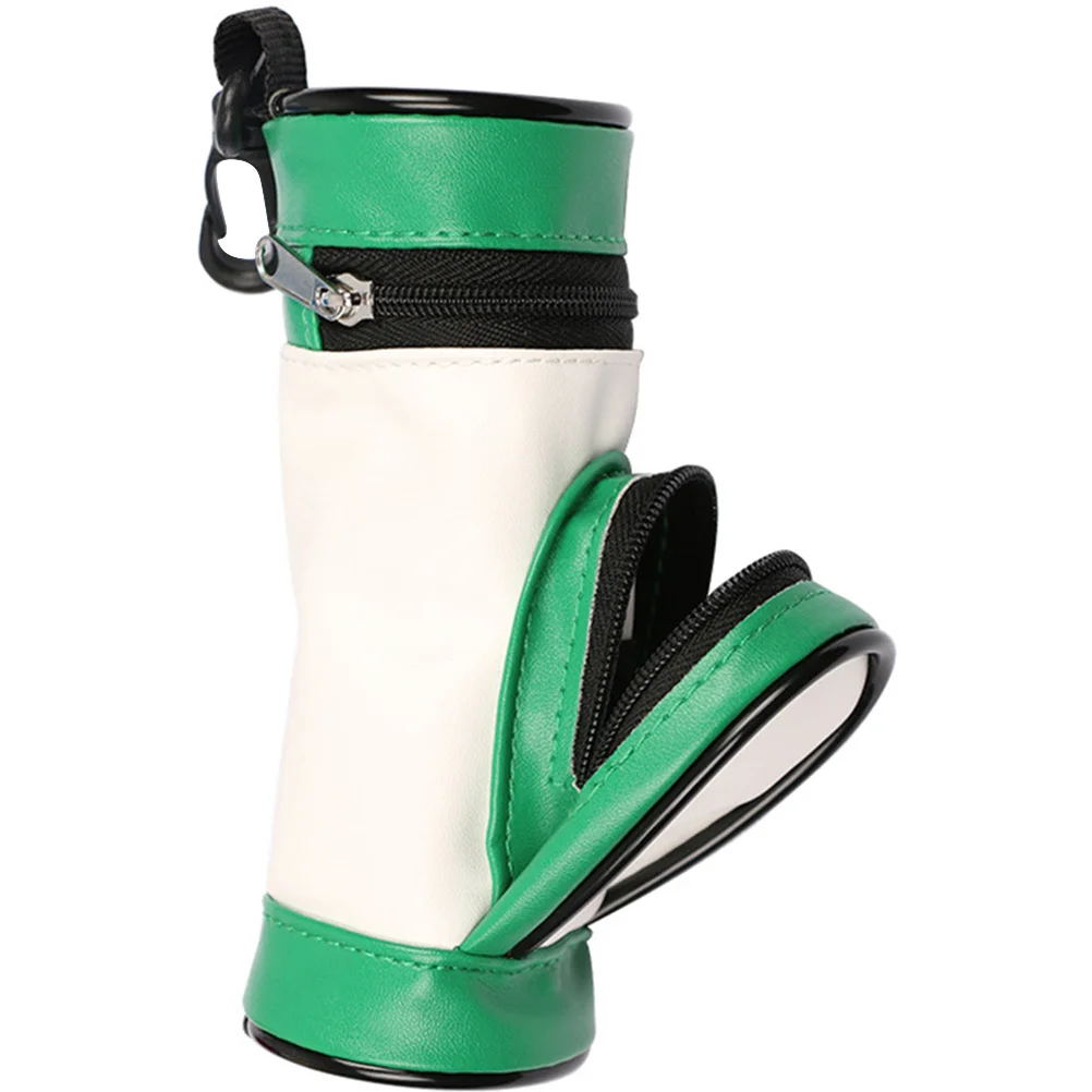 Ball Bag Pu Draagbare compacte opslag voor golfpraktijk Herbruikbare hangende tas Houder Golfbalzakaccessoires