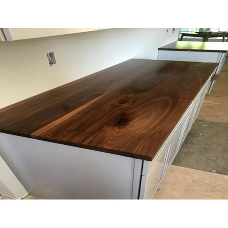 custom.Wax Oiled Solid Wooden Bar Countertop
