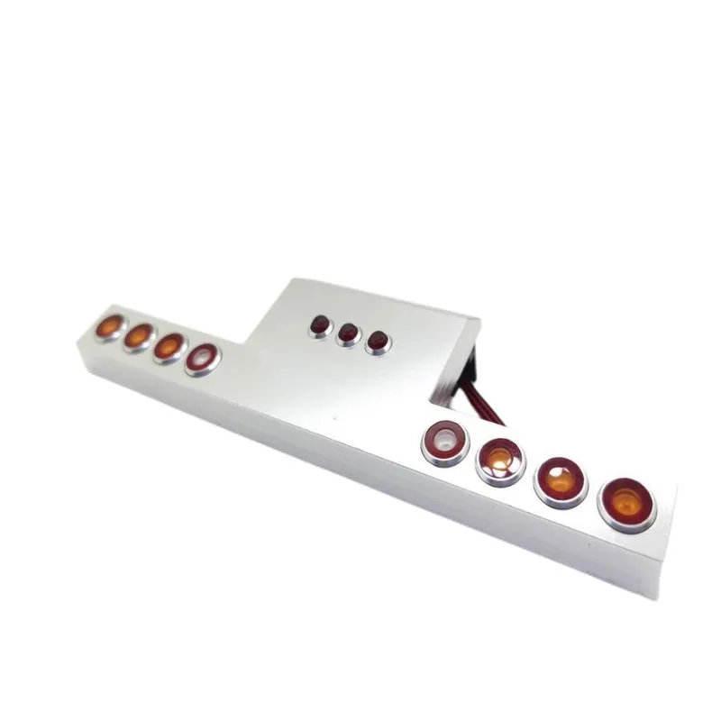 CNC Aluminum Alloy Taillight Angel Eye Tail Lamp for 1/14 Tamiya King Hauler 56344 56301 RC Trailer Modification Part