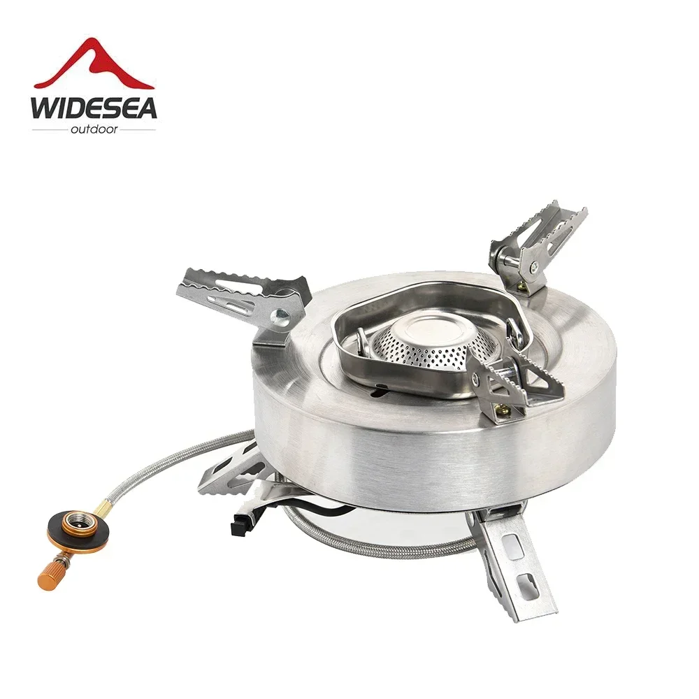 Widesea Camping 11000W Gas Stove Outdoor Big Power Burner Portable Furnace Picnic Barbecue Equipment Tourism Supplies Hiking