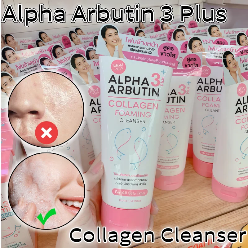 

Alpha Arbutin 3 Plus Collagen Cleansing Milk Cleans Skin Pores Controls Oil and Brightens Skin Tone Pores Cleansing Milk 120ml