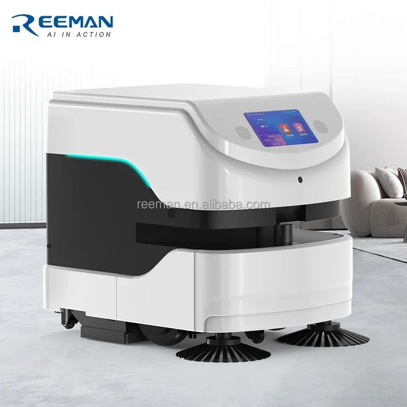 Duurzame automatisch vloerveegmachine Slimme schrobrobot Intelligente stofzuiger en dweil Automatische vloerveegmachine
