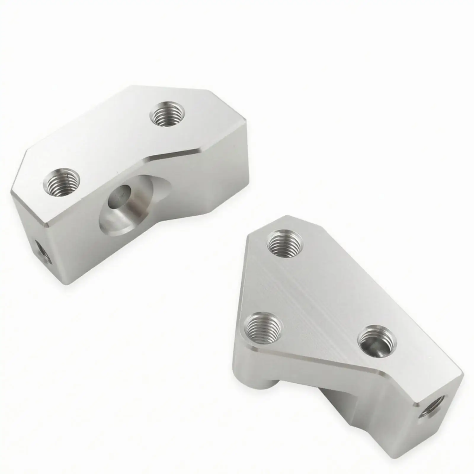 LS V8 Knock Relocation Bracket Engine Sensor Holder for 1997-2007 Models with Chamfered Edges Silver