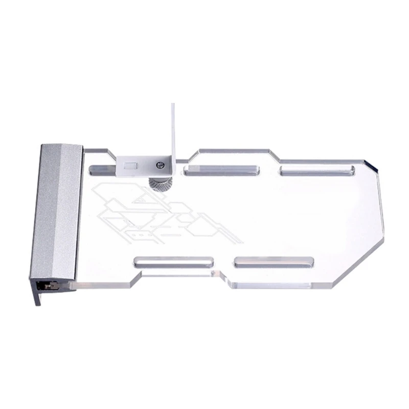 Acrylic PC VGA Bracket Adjustable Height Design ARGB Light Synchronization