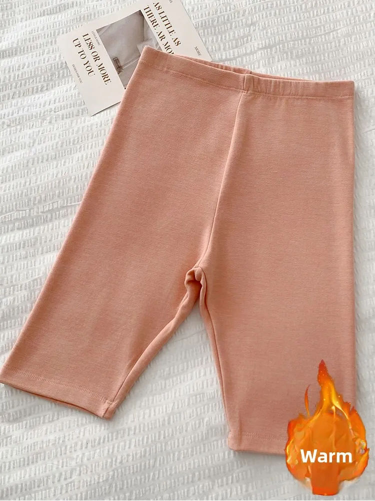 Warme, mit Fce gefütterte Se-Hose, hohe Taille, fünf Zoll, Slim-Fit-Basisschicht-Strumpfhose, reine Farbe, Innenbekleidung, Dervo-Hose