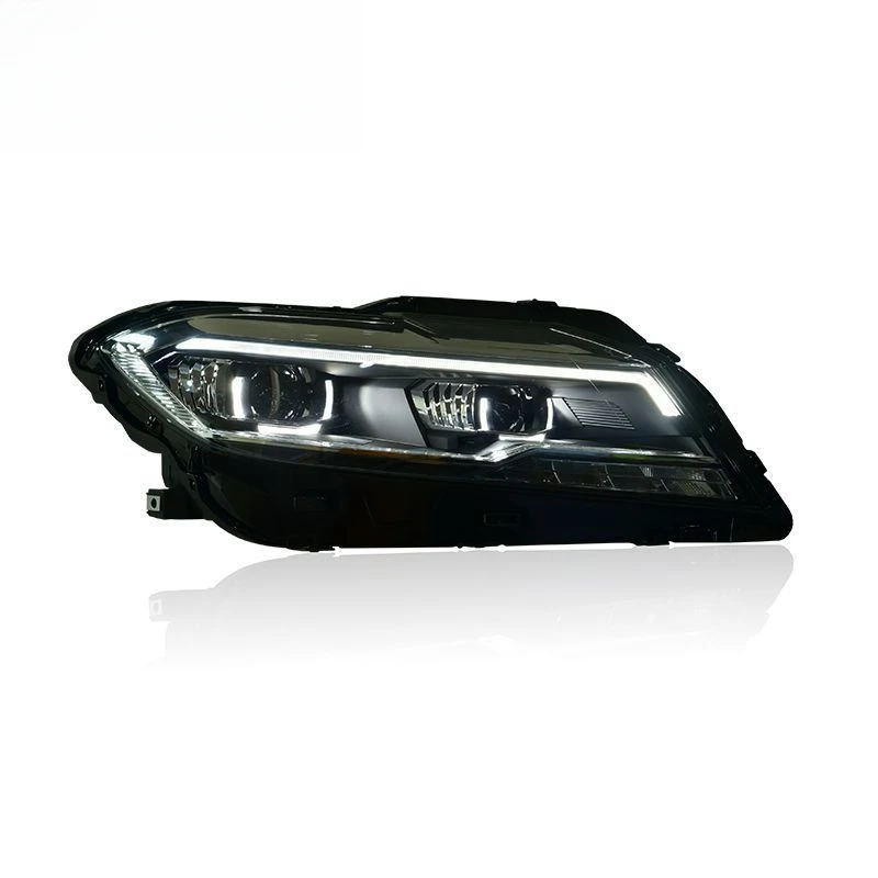 For Volkswagen New Lavida 2019 - Modified Headlight Assembly Left & Right Pair Set, Blue Sweep LED DRL & Sequential Turn Sig