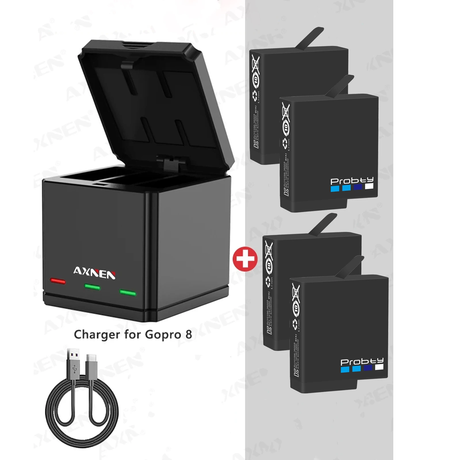 For GoPro Hero 7 hero 6 hero 5 Black Battery or Triple Charger for Go Pro Hero7 6 hero5 Black camera battery