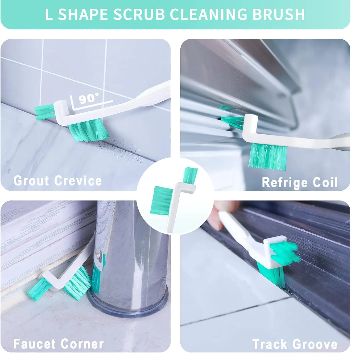 Small Cleaning Brush Set for Tight Spaces, 8pcs Crevice Cleaning Brushes for Household Use, Mini Cleaning Tools for Humidifier view 4