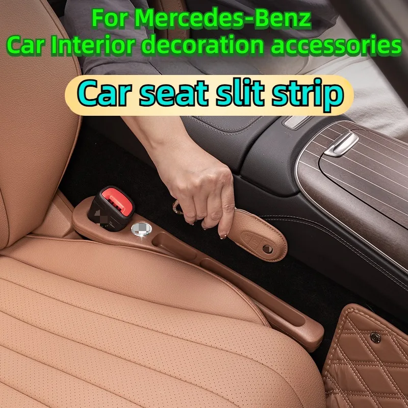 For Mercedes-Benz E300L 24 GLC300L C260 B E A S Class Car seat slit strip storage Interior decoration accessories