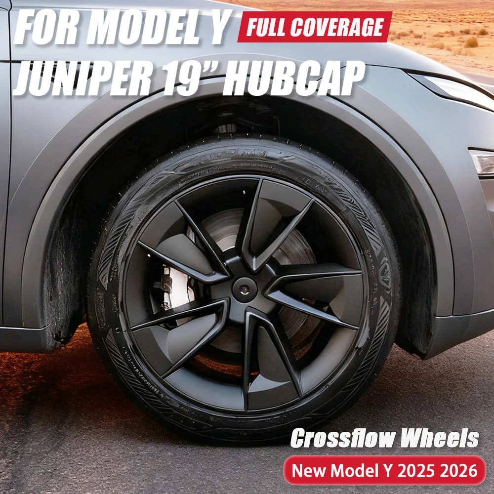 

4 шт. крышка ступицы автомобиля для Tesla Model Y Juniper 19-дюймовая крышка колеса сменная крышка автомобильного колеса полная крышка обода аксессуары 2026