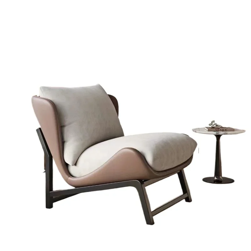 

Small apartment Italian style, single sofa lazy, casual chair living room