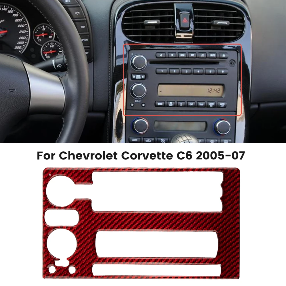 Brand New Control Panel CD Panel Trim Carbon Fiber Front Center Control High Quality High Temperature Resistant Red