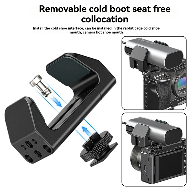 Universal Power Bank Mount Holder Cold Shoe Mount for 53mm to 72mm Power Supply for DSLR Camera Cage Battery Clamp-ABAM