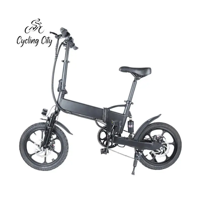 Cycling City 16 Inch Electric Bicycle Adult Mobility Lithium Battery Mini Portable Folding Power Bike New Hot 2024 DropShipping