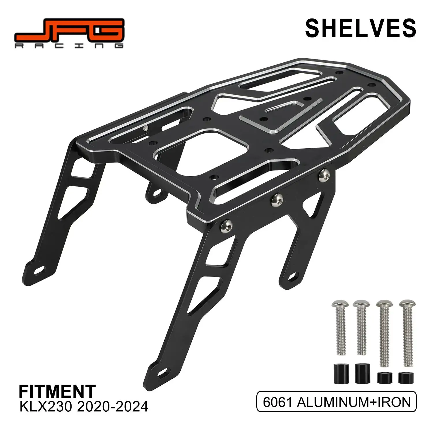 Motorcycles Accessories Rear Luggage Rack Shelf Bracket Aluminium For Kawasaki KLX230 KLX 230 Motocross Dirt Pit Bike Parts