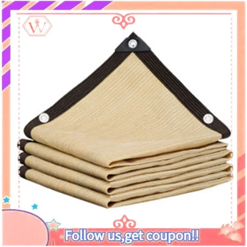AT84-Beige Shading Net, UV Protection, Plant Shed, Outdoor Sunshade, Mesh, Sunshade