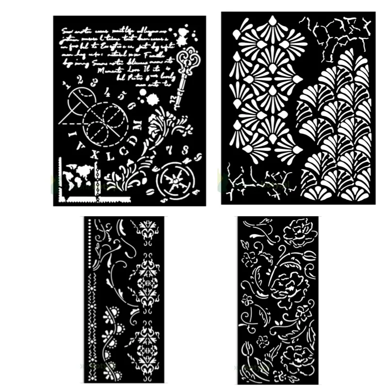 Alterego Korona Lace Kwiaty Cracks Pismo Flower Stencil Metal Cutting Die Silicone Stamp Scrapbooking Photo Album Card DIY Paper