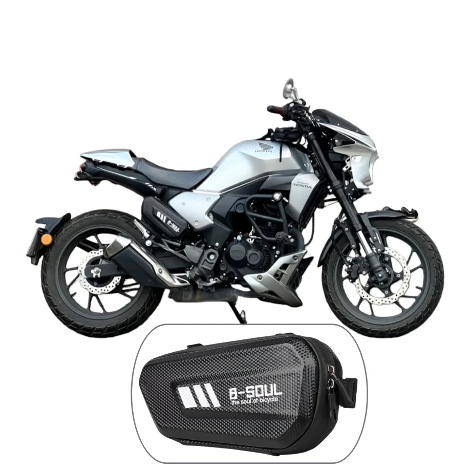 

Moto Bag Hard Shell Triangle Frame Bag Motorcycle Accessories Side Bag- Waterproof Front Tube Storage Bag with Compartment