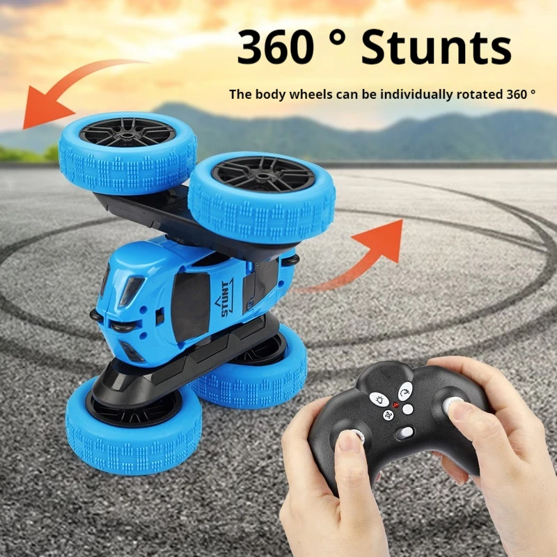 New Rc Stunt Car Children Double Sided Flip 2.4g Remote Control 360 Deree Rotation Off Road Drift Rc Car Children Birthday Gift