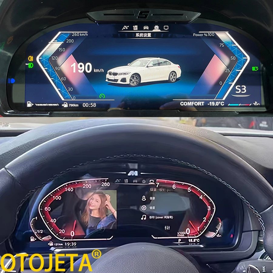 

12.3" Car LCD Cluster Instrument Dashboard Modification For BMW 5 Series X5 7series F10 F15 F01 Linux System Speedometer Cockpit
