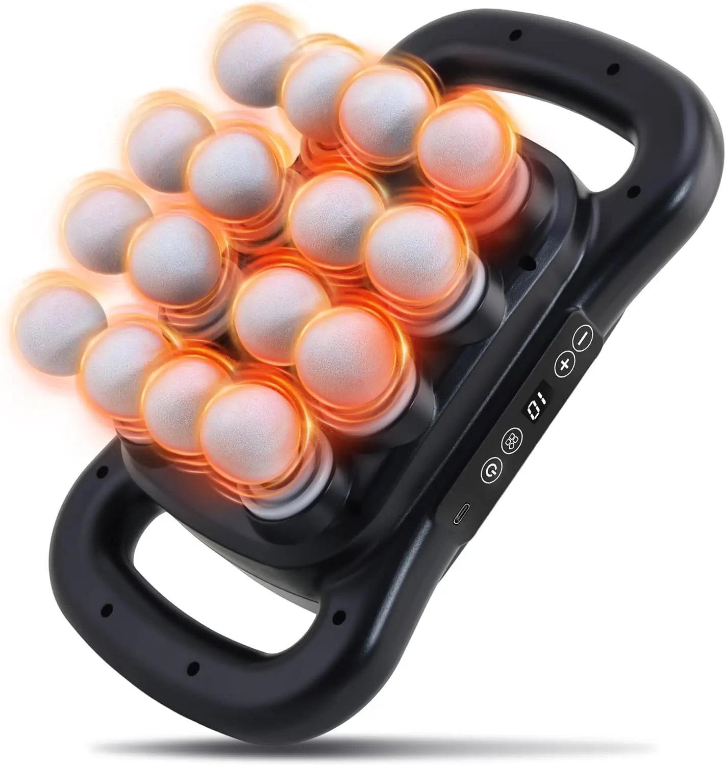 

Ударный массажер для глубоких тканей с 9-режимным режимом, регулируемой интенсивностью, тихая работа для облегчения мышц