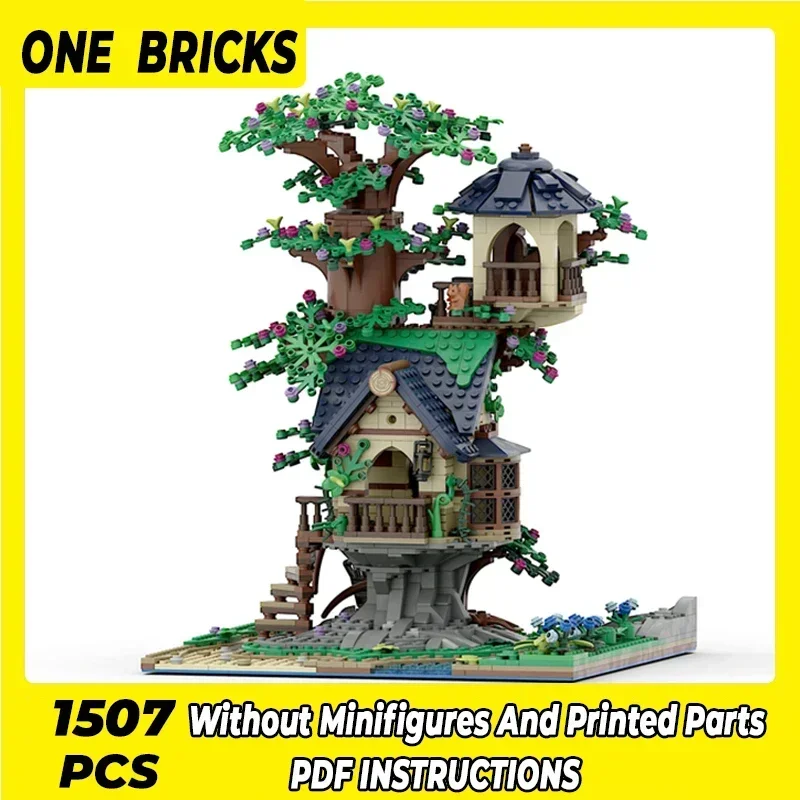 Moc Building Bricks Street View Model Medieval Little Tree House Technology Modular Blocks Gift Christmas Toys DIY Sets Assembly