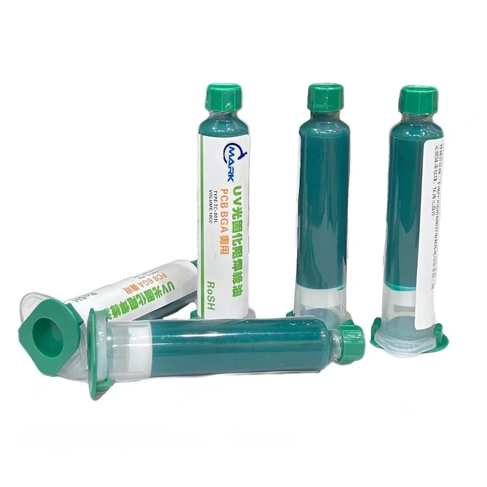 Green Oil UV Curing Solder Mask  BGA PCB Circuit Board Insulation  Protective Paint Ultraviolet Light  UV Solid