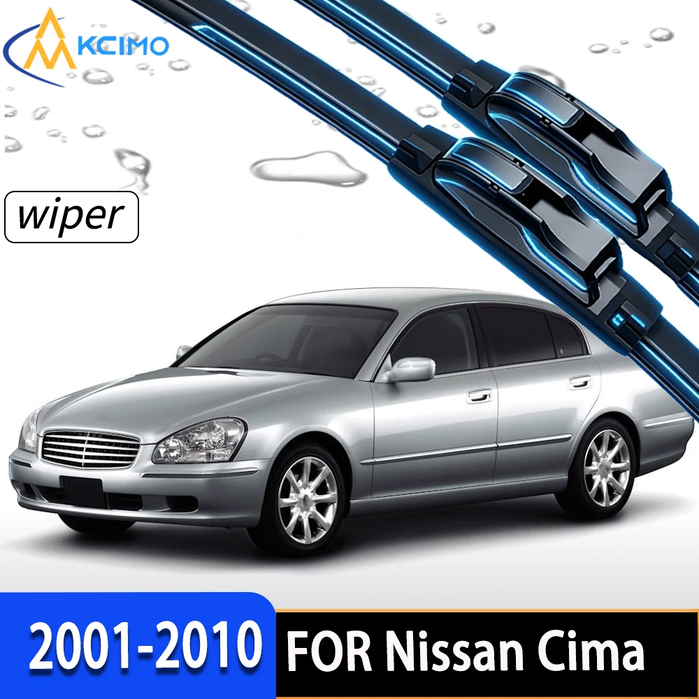 

Premium Front Windshield Wiper Blades with Durable Rubber, Stable All-Weather Performance for Nissan Cima F50 2001-2010
