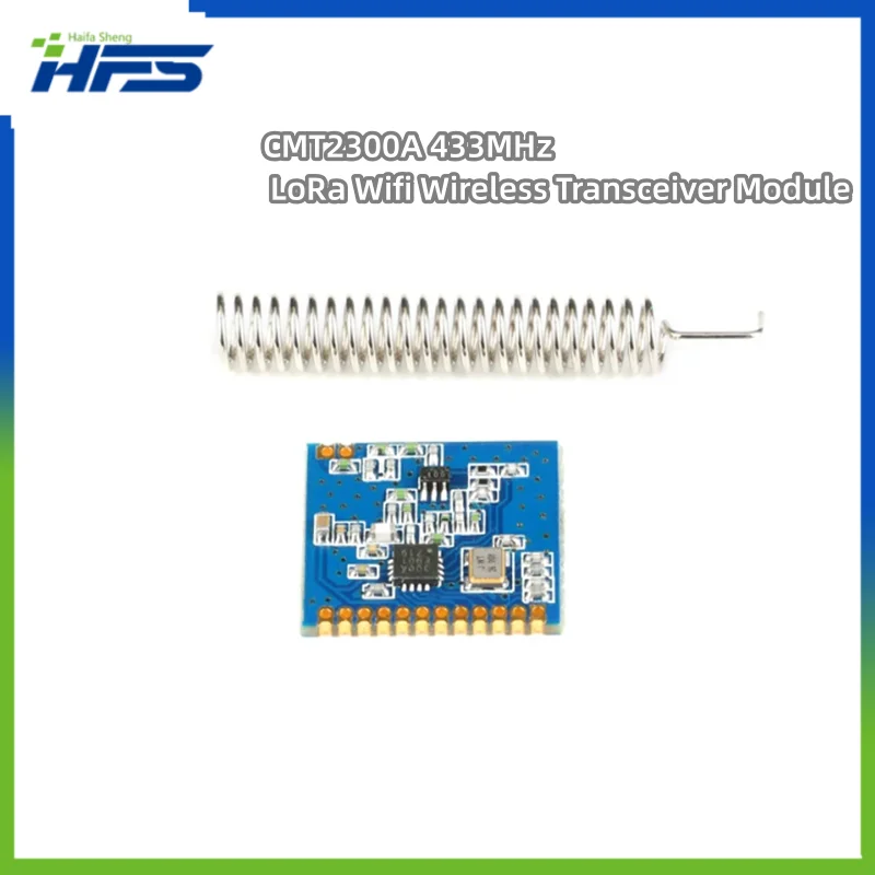 

CMT2300A 433MHz LoRa Wifi Wireless Transceiver Module SI4438 SI4432 RF Transmitter Receiver Spring Antenna Distance 1000m