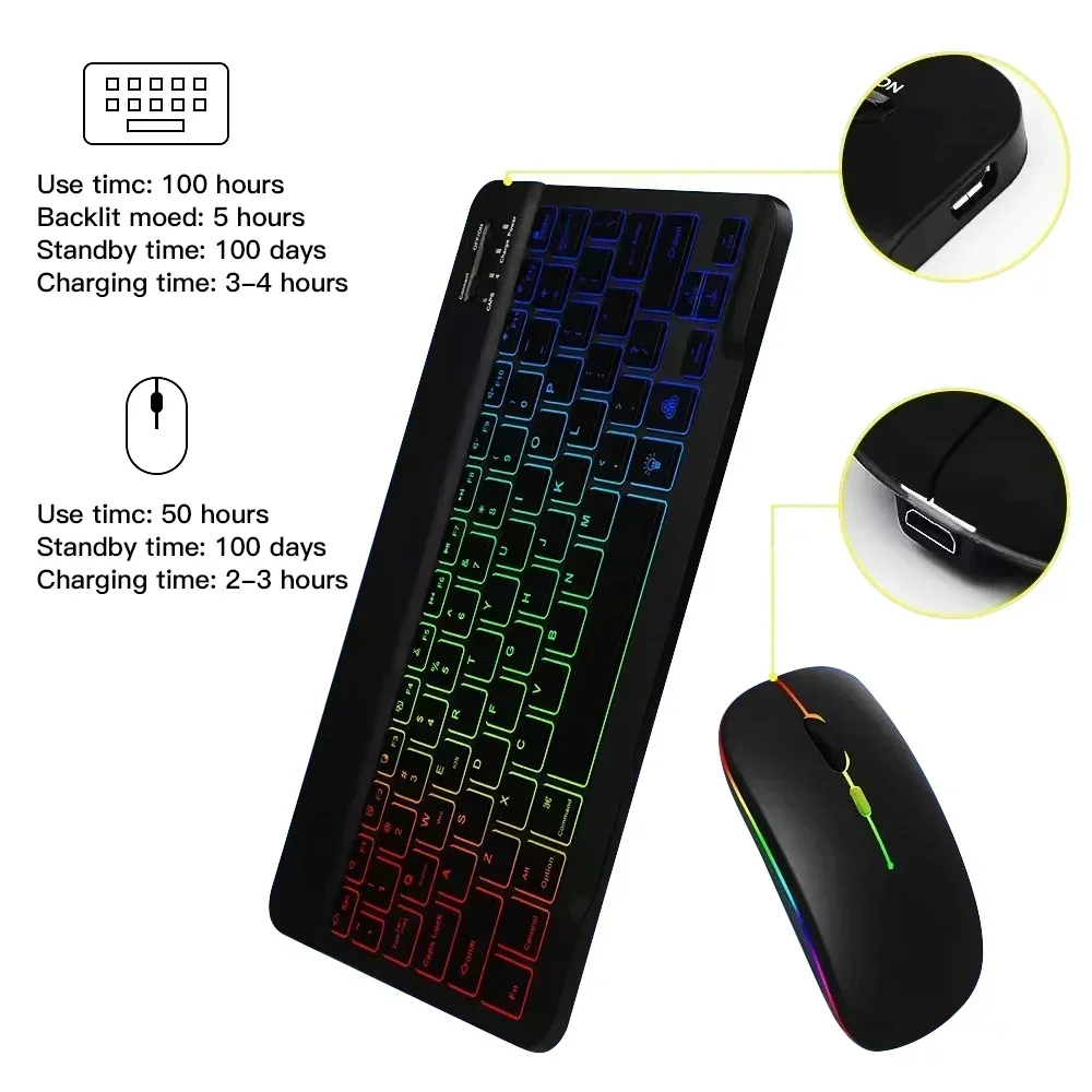 Capa de teclado para tablets xiaomi redmi pad se 2023 11 polegadas português espanhol retroiluminado capa de teclado para redmi pad se 11 "funda