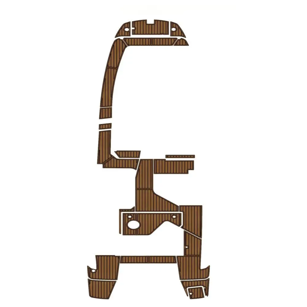 

STLF 2020 Beneteau Flyer 10 Swim Platform Cockpit Boat EVA Foam Faux Teak Floor Mat Seadek MarineMat Gatorstep Style Self Adhesi