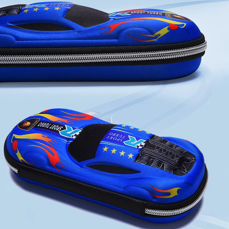 3D Racing Car Pencil Case for Kids 6
