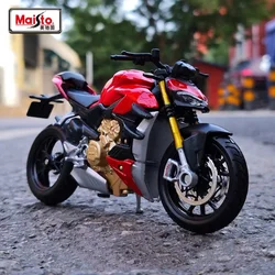 Maisto 1:18 DUCATI Super Naked V4S Alloy Racing Motorcycle Model Simulation Diecast Metal Street Motorcycle Model Kids Toys Gift