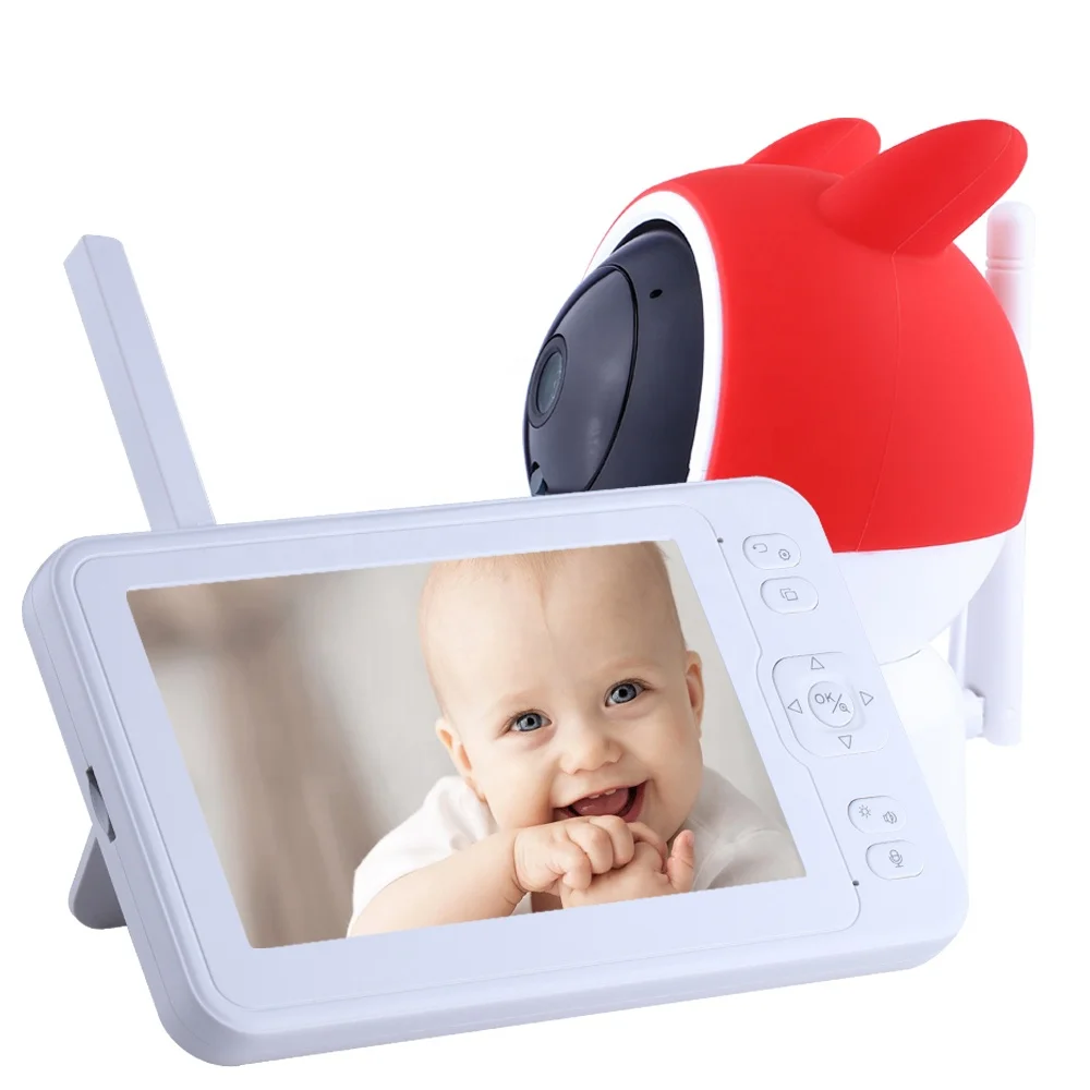 eTsoon Hot Sale 5 Inch Display 1080P Video Baby Cameras Two Way Talk LCD Display Wireless Video Baby Monitor Ip Cameras 360